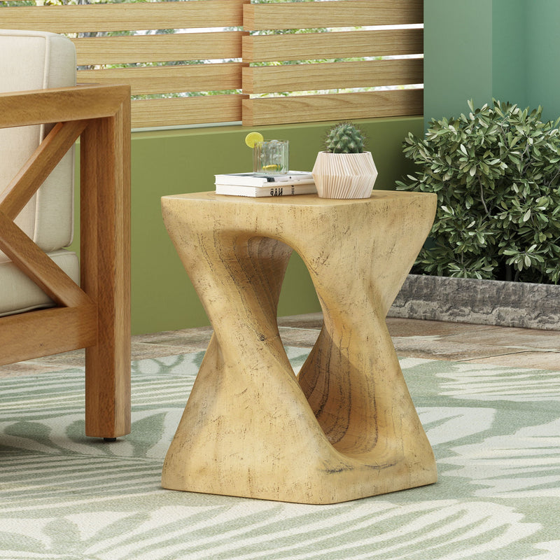Twist Shape Side Table - R&R Furniture Gallery (Fountain Valley, CA)