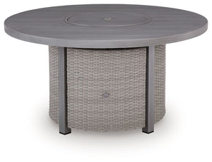Half Moon Beach - Round Fire Pit Table - Gray - R&R Furniture Gallery (Fountain Valley, CA)