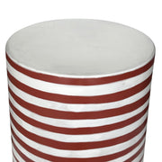 Tempest - Ceramic Table - Red Stripes - R&R Furniture Gallery (Fountain Valley, CA)