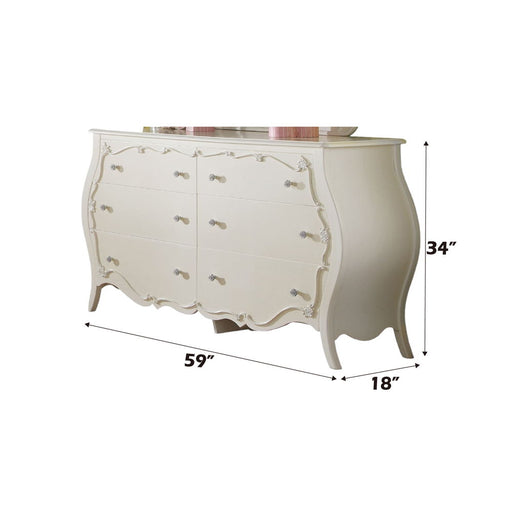 Edalene - Dresser - Pearl White - R&R Furniture Gallery (Fountain Valley, CA)