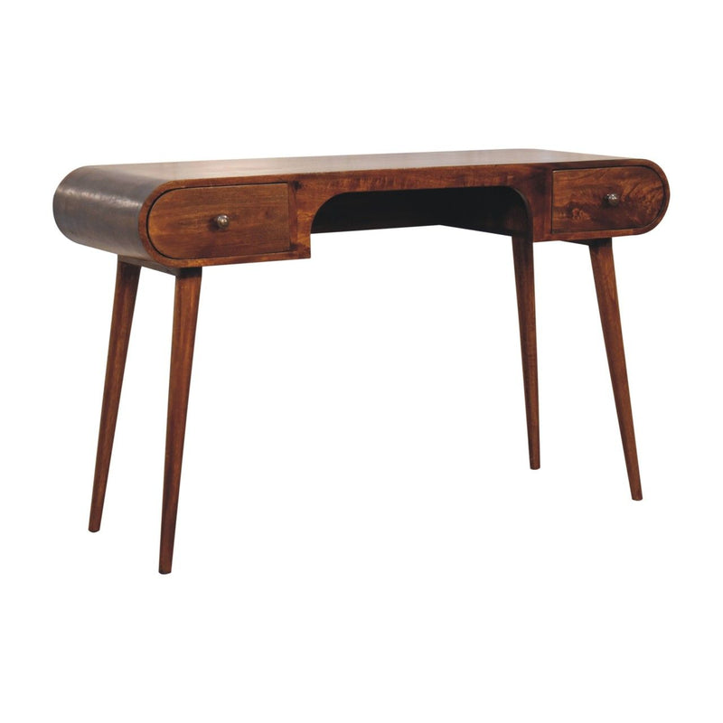 London - Arch Writing Desk - Dark Brown - R&R Furniture Gallery (Fountain Valley, CA)