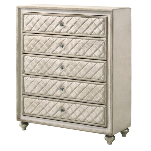 Lucienne - Chest - Beige Velvet - R&R Furniture Gallery (Fountain Valley, CA)