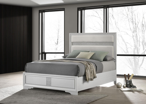 Miranda 54-inch Upholstered Full Panel Bed White