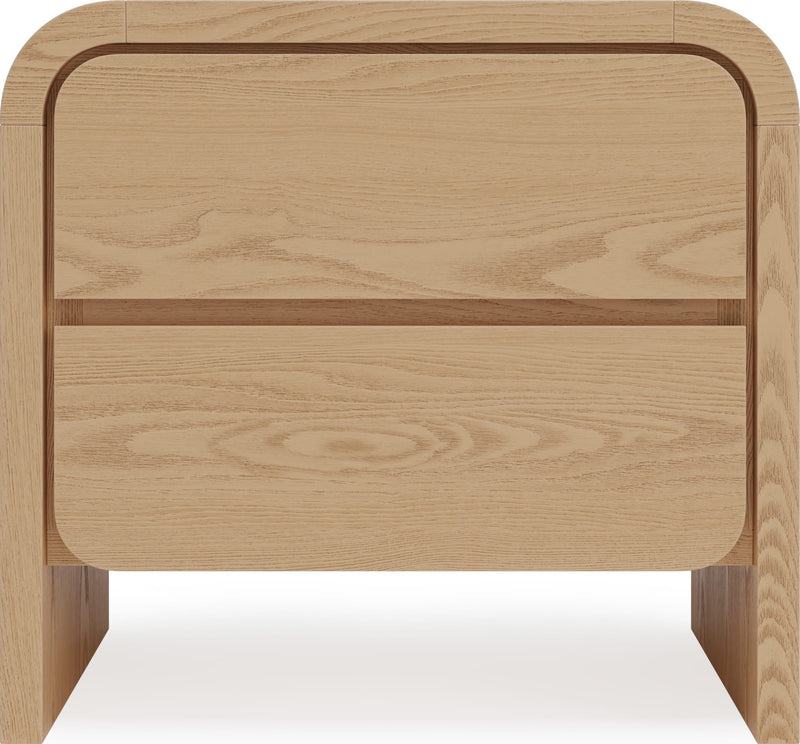 Elora 2-Drw Nightstand - Timber