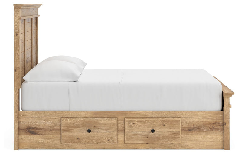 Makidern - Panel Storage Bed With 2 Under Bed Storage Units - R&R Furniture Gallery (Fountain Valley, CA)