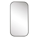 Uttermost Taft wall mirror with a sleek, modern design showcasing a reflective glass surface and stylish frame.