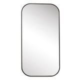Uttermost Taft wall mirror with a sleek, modern design showcasing a reflective glass surface and stylish frame.