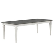Katia - Dining Table With Leaf - Rustic Gray & Weathered White - R&R Furniture Gallery (Fountain Valley, CA)