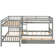 L Shaped Bunk Bed With Drawers - R&R Furniture Gallery (Fountain Valley, CA)