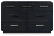 Rowanbeck - Dresser - Black - R&R Furniture Gallery (Fountain Valley, CA)