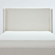 Carmen - Full Size Upholstered Wingback Bed - Ivory - R&R Furniture Gallery (Fountain Valley, CA)