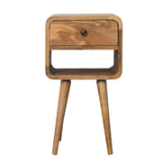 Mini Chestnut Curve Lower Bedside Nifhtstand - R&R Furniture Gallery (Fountain Valley, CA)