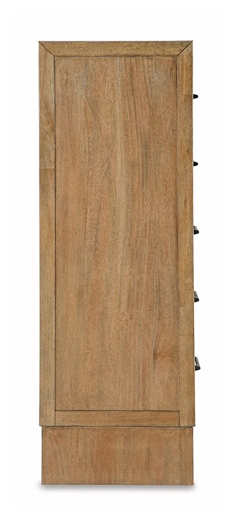 Sherbana - Five Drawer Chest - Light Brown - R&R Furniture Gallery (Fountain Valley, CA)