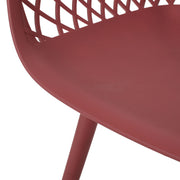 Set of two Noble House Poppy chairs featuring modern design with wooden legs and upholstered seats.