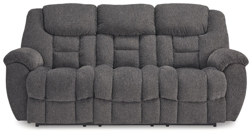 Foreside - Reclining Sofa - Charcoal - R&R Furniture Gallery (Fountain Valley, CA)