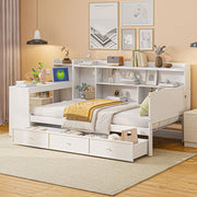 Daybed With 3 Drawers USB Ports And Desk - R&R Furniture Gallery (Fountain Valley, CA)