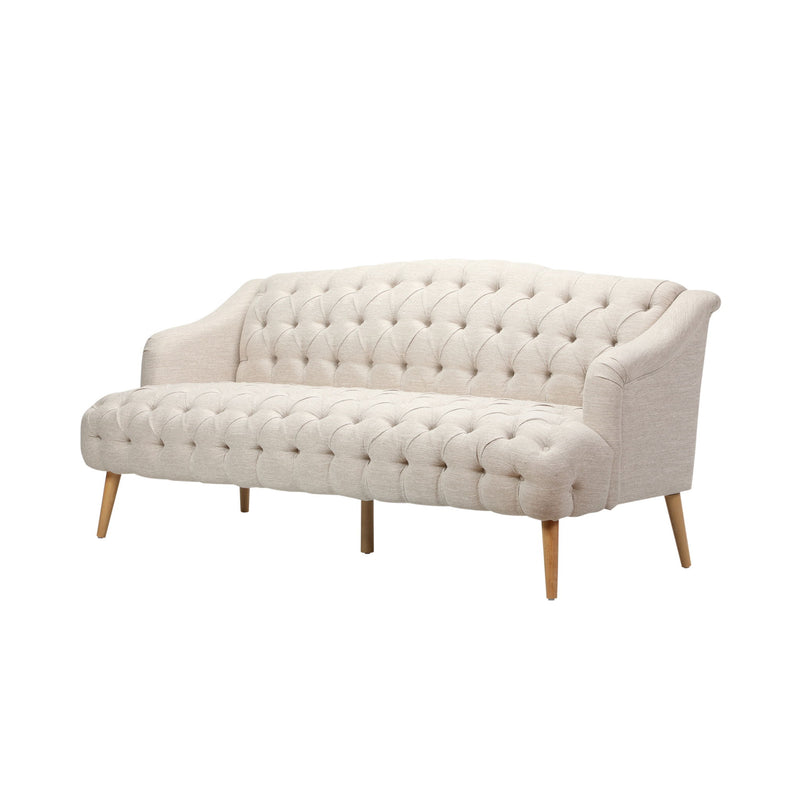 Comfy 3 Seat Sofa With Wooden Legs, For Living Room And Study - R&R Furniture Gallery (Fountain Valley, CA)