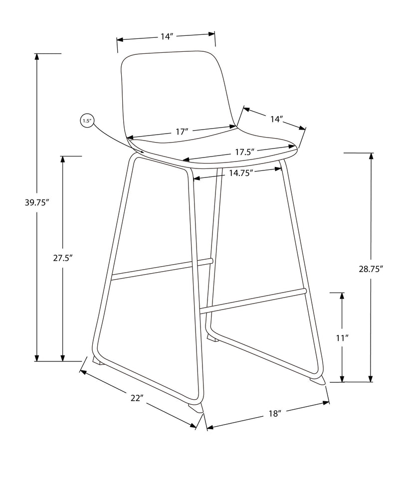 Office Chair, Bar Height, Standing, Computer Desk, Work, Look, Contemporary, Modern - R&R Furniture Gallery (Fountain Valley, CA)