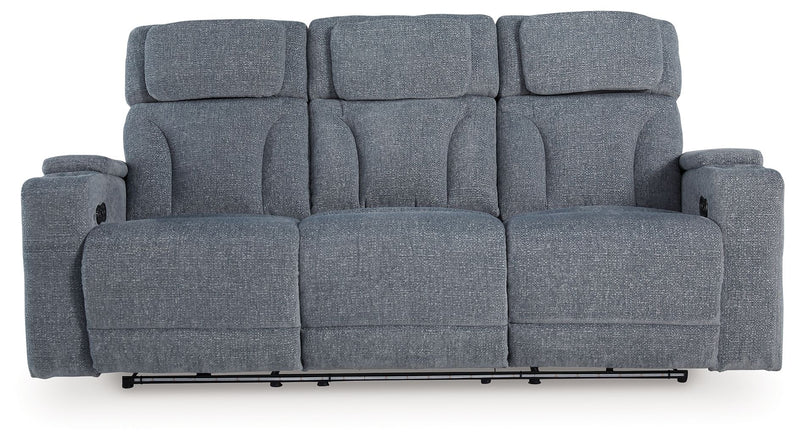 Studio Cave - Power Reclining Sofa - Steel - R&R Furniture Gallery (Fountain Valley, CA)