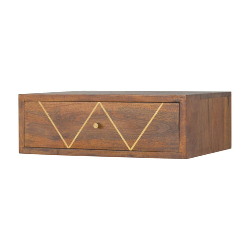 Floating Bedside Table - Chestnut - R&R Furniture Gallery (Fountain Valley, CA)