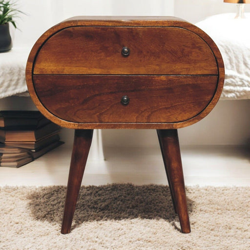 Large Chestnut Circular Bedside - R&R Furniture Gallery (Fountain Valley, CA)
