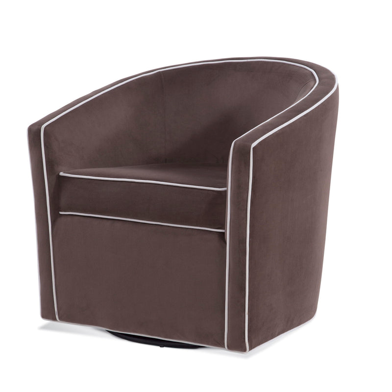 Kendall - Swivel Chair With Barrel Back Design - R&R Furniture Gallery (Fountain Valley, CA)