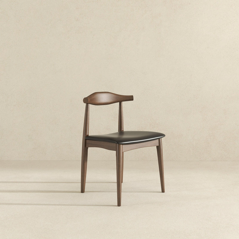 Destiny - Dining Chairs (Set of 2) - Black / Dark Brown - R&R Furniture Gallery (Fountain Valley, CA)