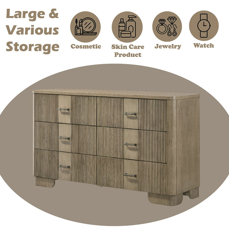 Lakkari - Dresser - Antique Oak - R&R Furniture Gallery (Fountain Valley, CA)