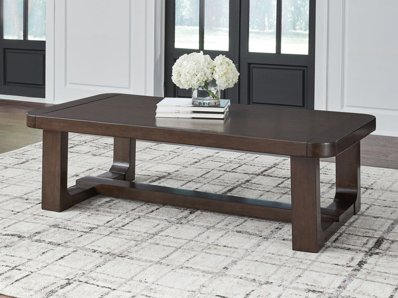 Breckington - Rectangular Cocktail Table - Dark Brown - R&R Furniture Gallery (Fountain Valley, CA)