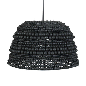 Persephone - Bead 1 Light Pendant - Black