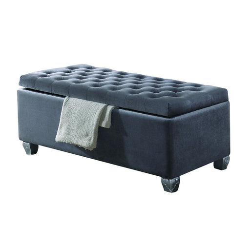 Rebekah - Bench With Storage - Gray Fabric - R&R Furniture Gallery (Fountain Valley, CA)