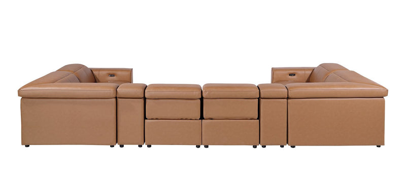 1224 - 8-Piece U-Shaped Sectional Sofa In With 4 Power Recliners & Power Headrest