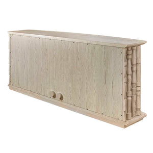Spindle - 4 Door Cabinet - Woodtone