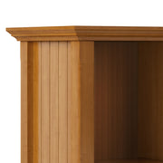 Handcrafted Acadian cube storage organizer by Simpli-Home with multiple open compartments for versatile storage.