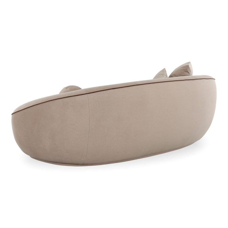 Jenny - Faux Mohair Sofa - Taupe - R&R Furniture Gallery (Fountain Valley, CA)