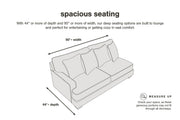 Gardiner - Sofa Chaise - Pewter - R&R Furniture Gallery (Fountain Valley, CA)