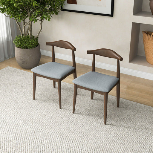 Brooklyn - Dining Chairs (Set of 2) - Gray - R&R Furniture Gallery (Fountain Valley, CA)