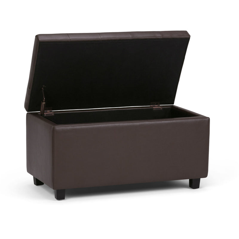 Cosmopolitan - Storage Ottoman - Chocolate Brown - R&R Furniture Gallery (Fountain Valley, CA)