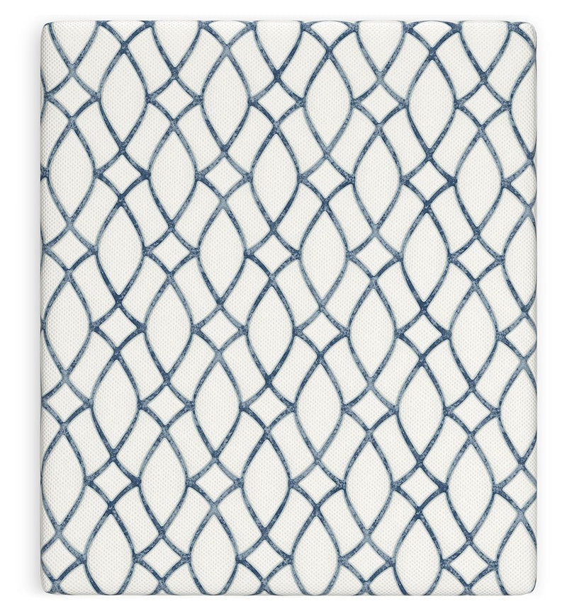 12 Inch Chime Elite 2.0 - California King Mattress - White / Blue - R&R Furniture Gallery (Fountain Valley, CA)