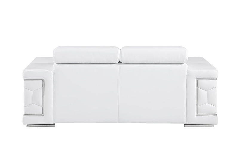 296 - Genuine Leather Loveseat - R&R Furniture Gallery (Fountain Valley, CA)