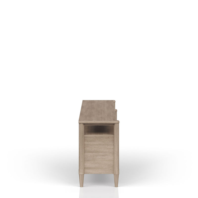 Entertainment Console With Storage - Sand - R&R Furniture Gallery (Fountain Valley, CA)