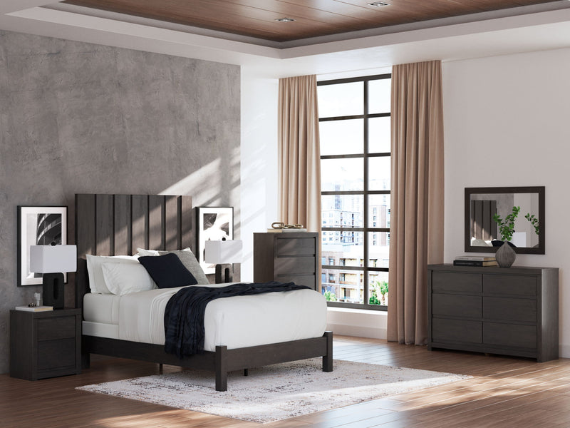 Fraluna - Six Drawer Dresser - Charcoal - R&R Furniture Gallery (Fountain Valley, CA)