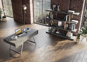 Dessart - Modern Elm Grey Office Desk — view 5