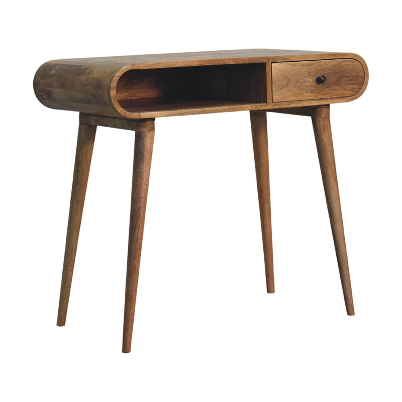 Writing Desk, Curved - Chestnut - R&R Furniture Gallery (Fountain Valley, CA)