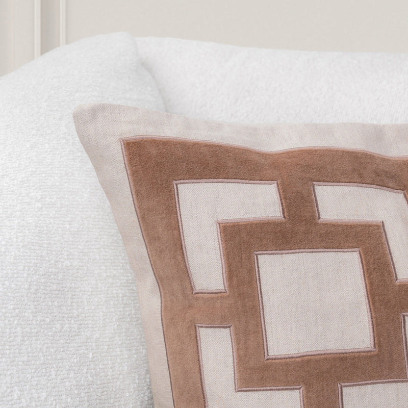 Classic Home Corbin accent pillow featuring a textured fabric with a neutral color for stylish home decor.