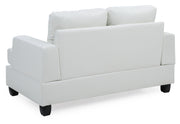 Stylish Glory Furniture stationary loveseat for two with plush cushions and modern design, ideal for cozy living room seating.