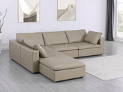 1100 - 5-Piece 4-Seat Sectional (Top-Grain Italian Leather) - R&R Furniture Gallery (Fountain Valley, CA)