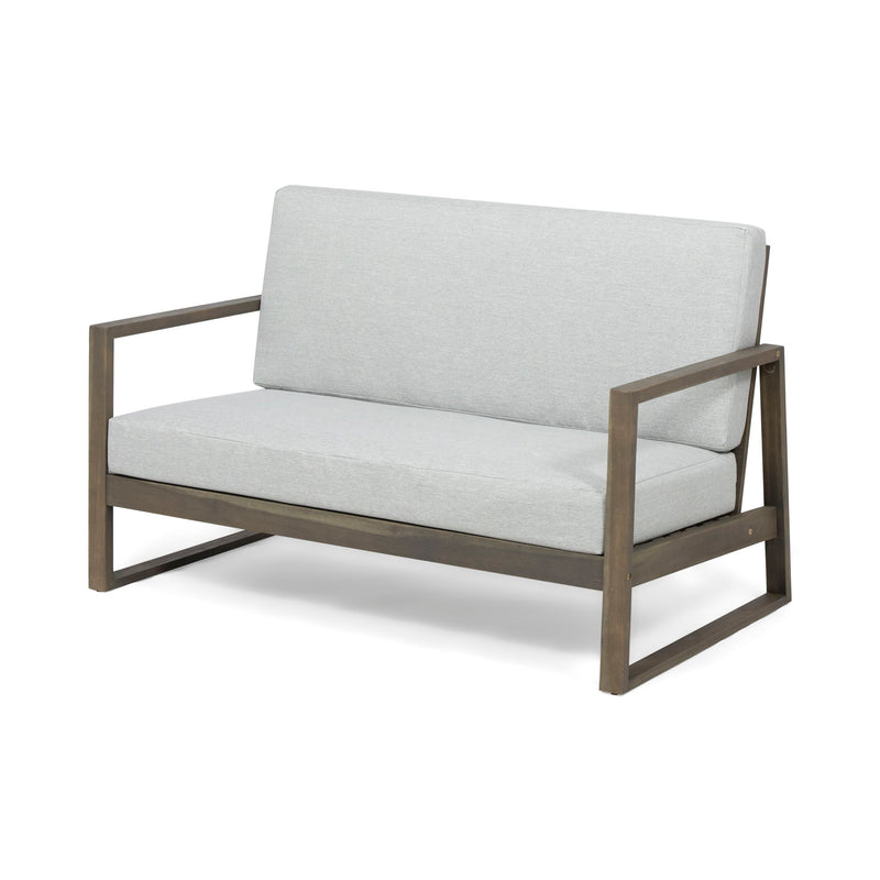 Belgian - Loveseat & Coffee Table Set With Water Resistant Cushions - R&R Furniture Gallery (Fountain Valley, CA)