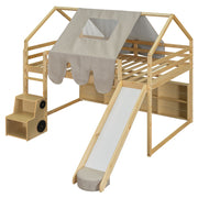 Loft Bed With House Shaped Frame And Tent - R&R Furniture Gallery (Fountain Valley, CA)
