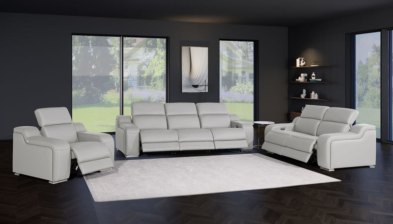 1116 - 6-Piece Modular Power Reclining Sofa, Loveseat & Chair Set In With 6 Power Recliners & Power Headrests